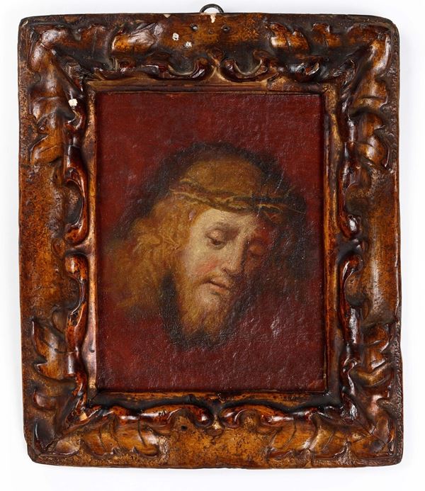 Scuola del XVIII secolo Volto di Cristo