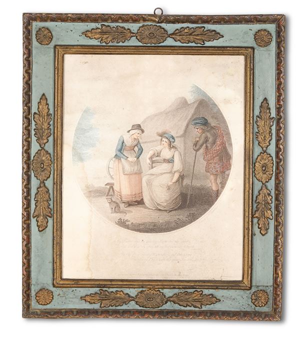 Cornice a cassetta neoclassica. XVIII-XIX secolo