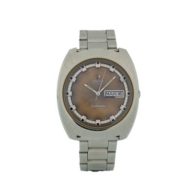 Seamaster ref. ST 166.111 in acciaio con quadrante marrone soleil e datario al tre