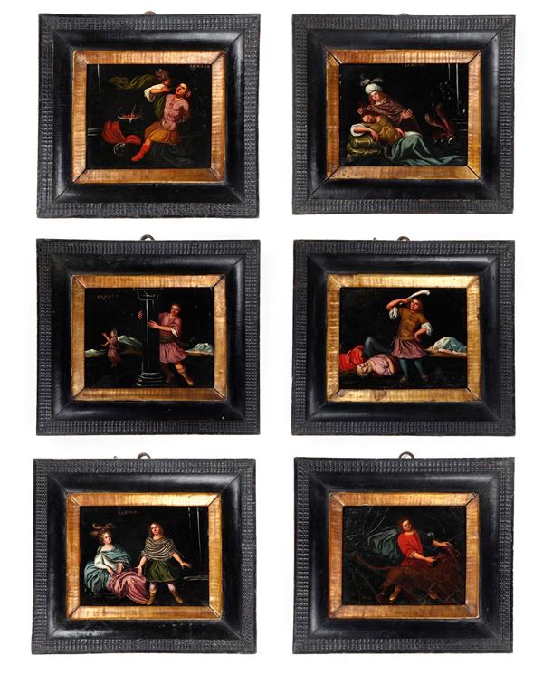 Scuola del XVII secolo Episodi della vita di Sansone