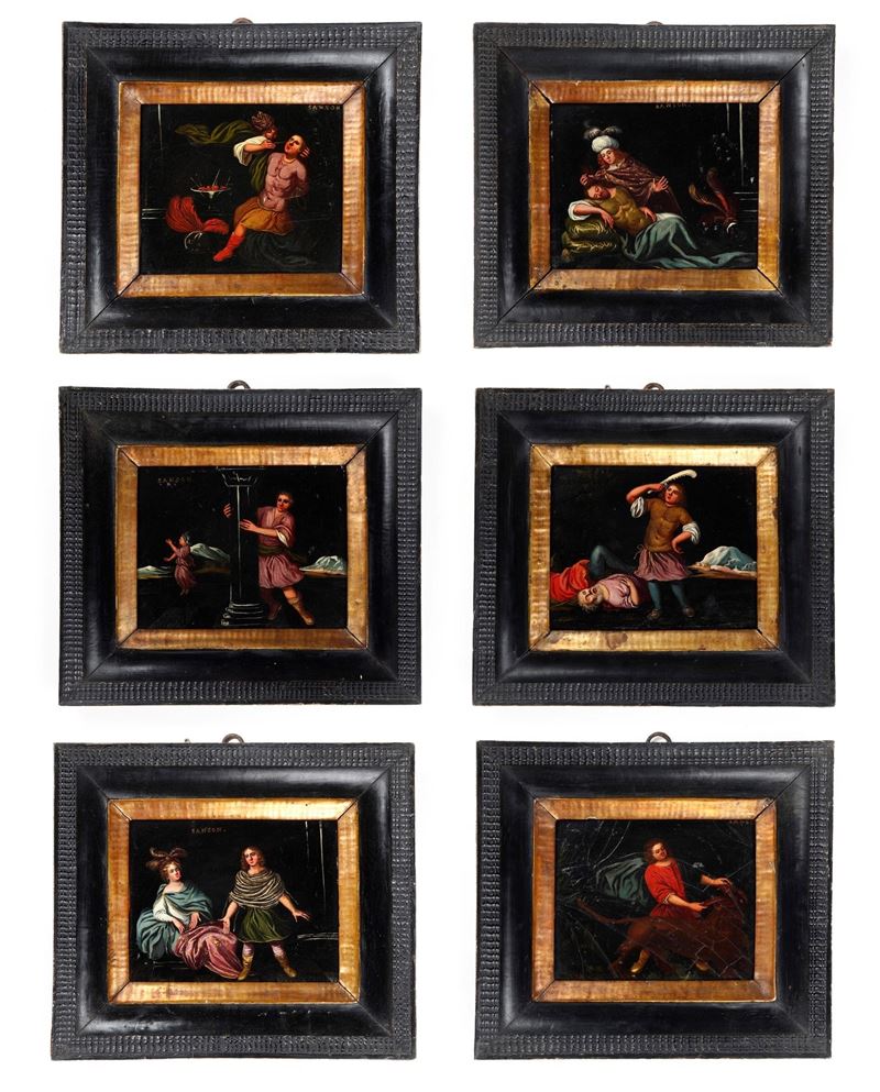 Scuola del XVII secolo Episodi della vita di Sansone