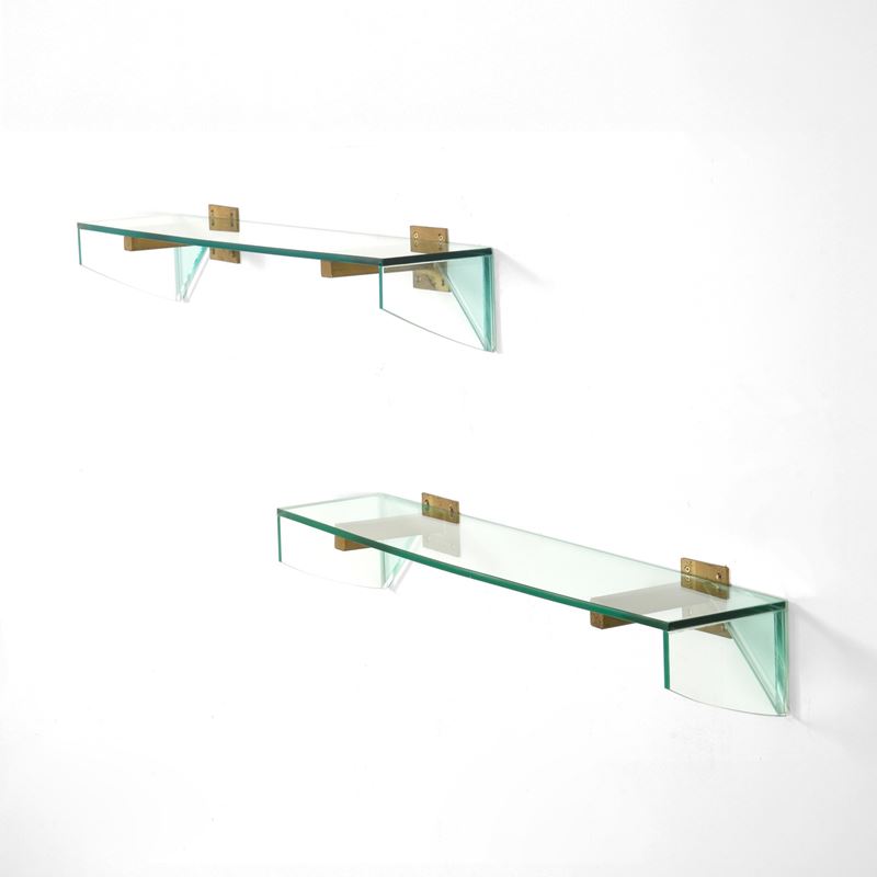 Due mensole da parete  - Asta Arredi del XX secolo - Cambi Casa d'Aste