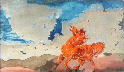 Senza titolo, olio su tela