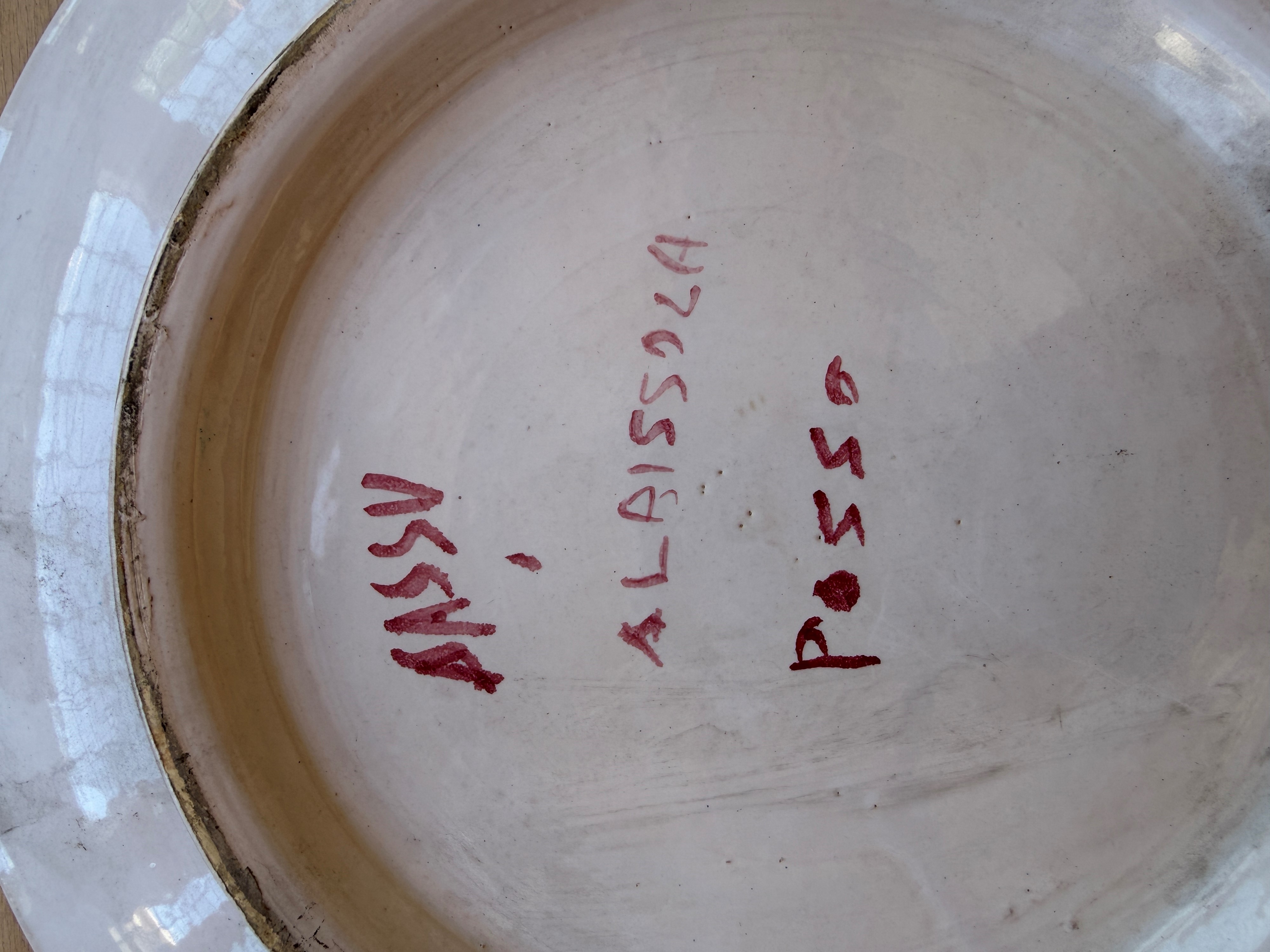 Aligi Sassu - Cavalli, piatto in ceramica