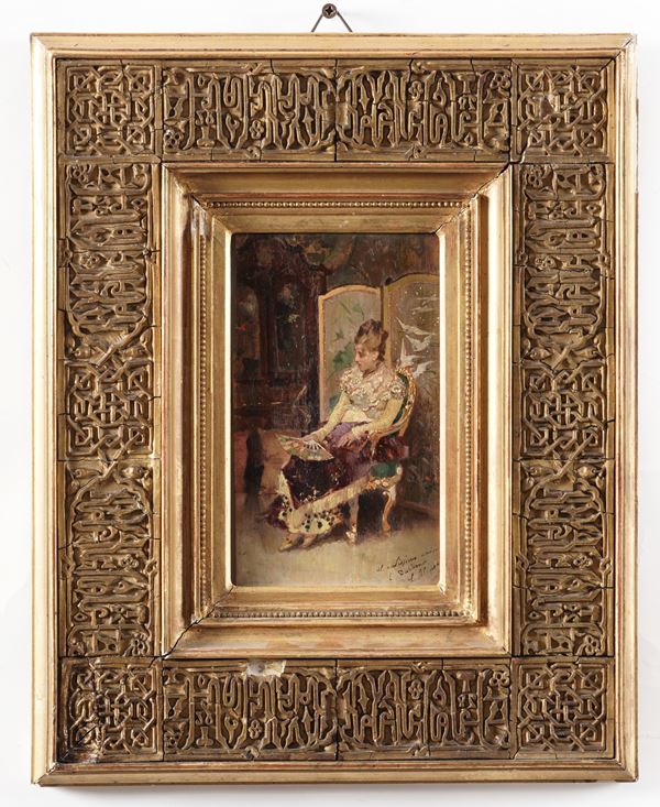 L. Alvarez Gentildonna con ventaglio