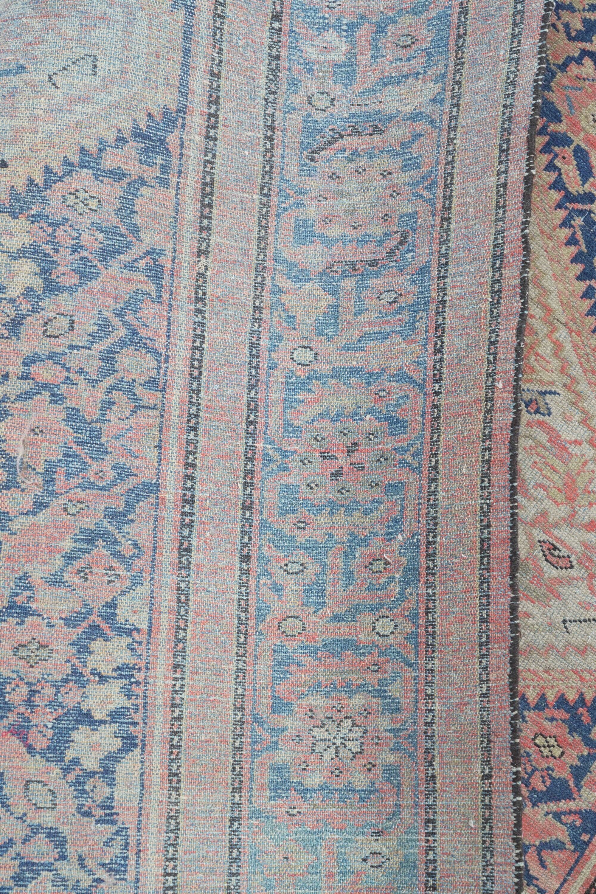 Kelley Malayer, Persia, fine XIX – inizio XX secolo, tappeto con campo blu a decoro herati