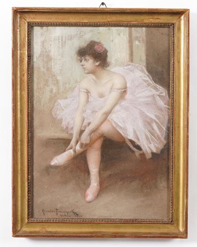 Ballerina - pastelli e matita su carta
