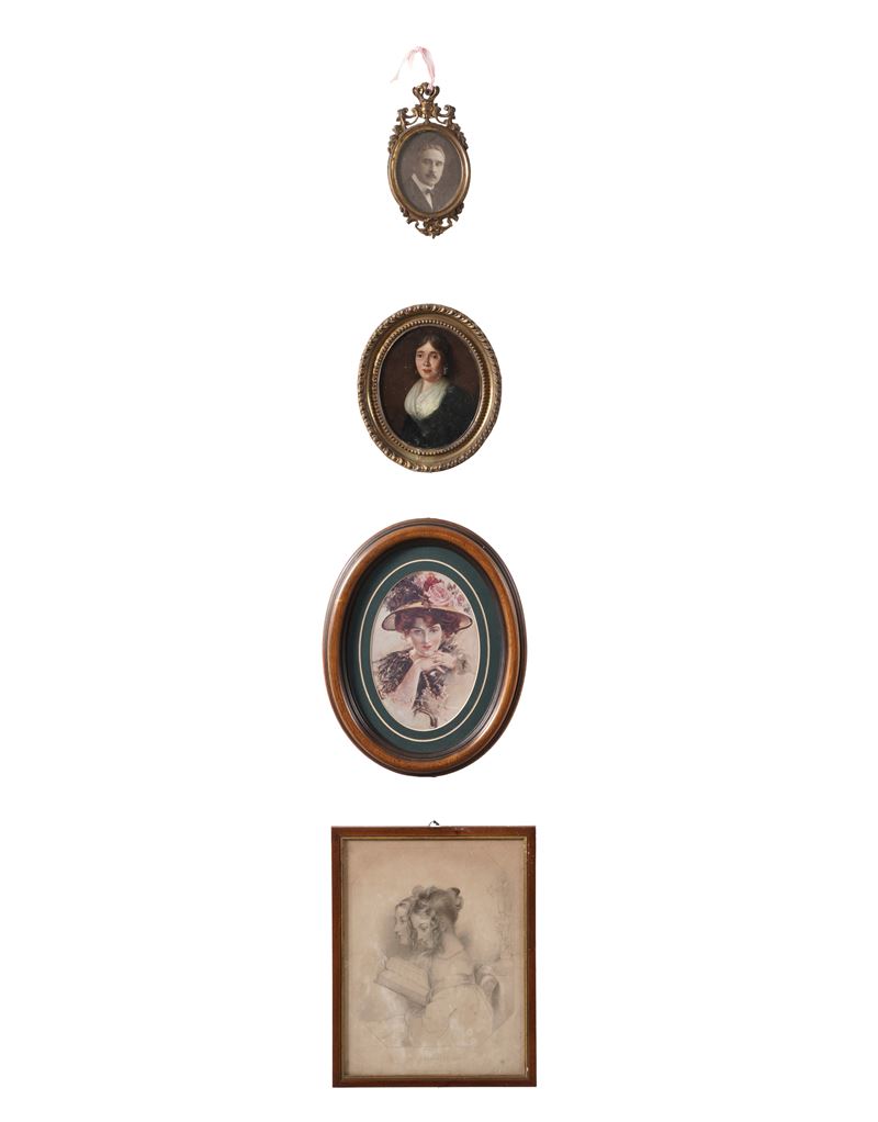 Tre ritratti femminili  - Asta Antiquariato - Cambi Casa d'Aste
