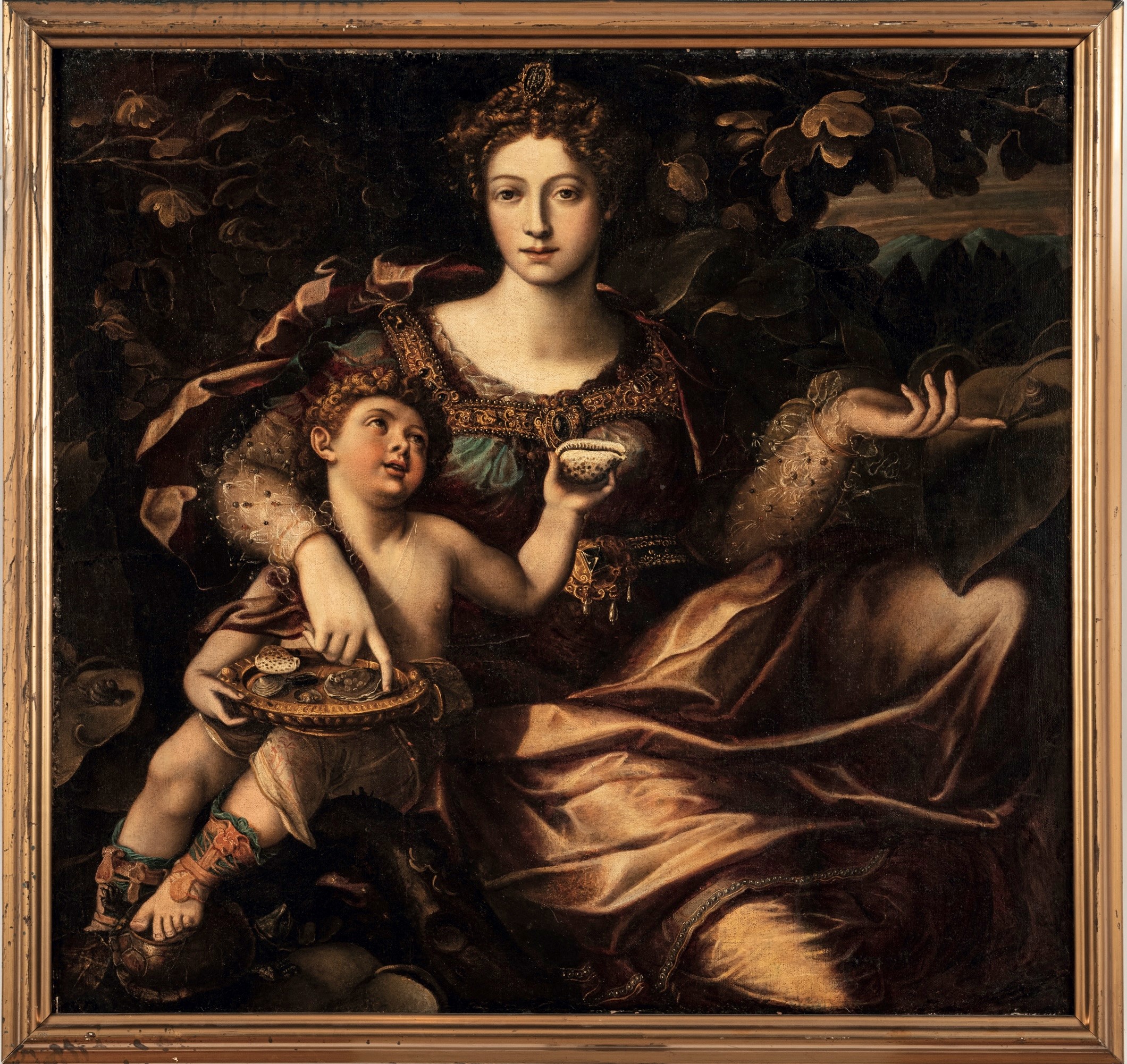 Artista toscano della fine del XVI secolo, Allegoria della Fertilità (olio su tela)