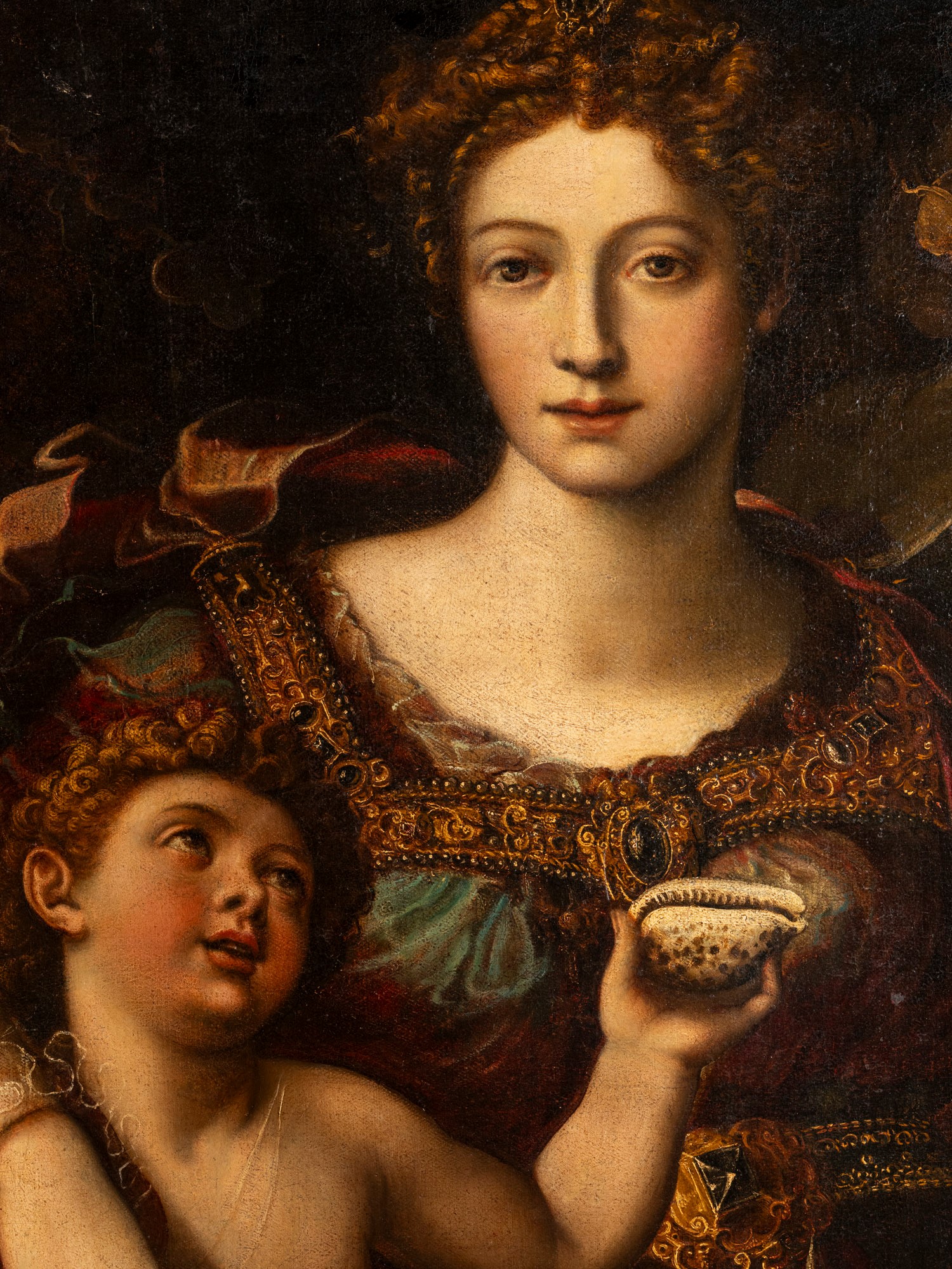 Artista toscano della fine del XVI secolo, Allegoria della Fertilità (olio su tela)