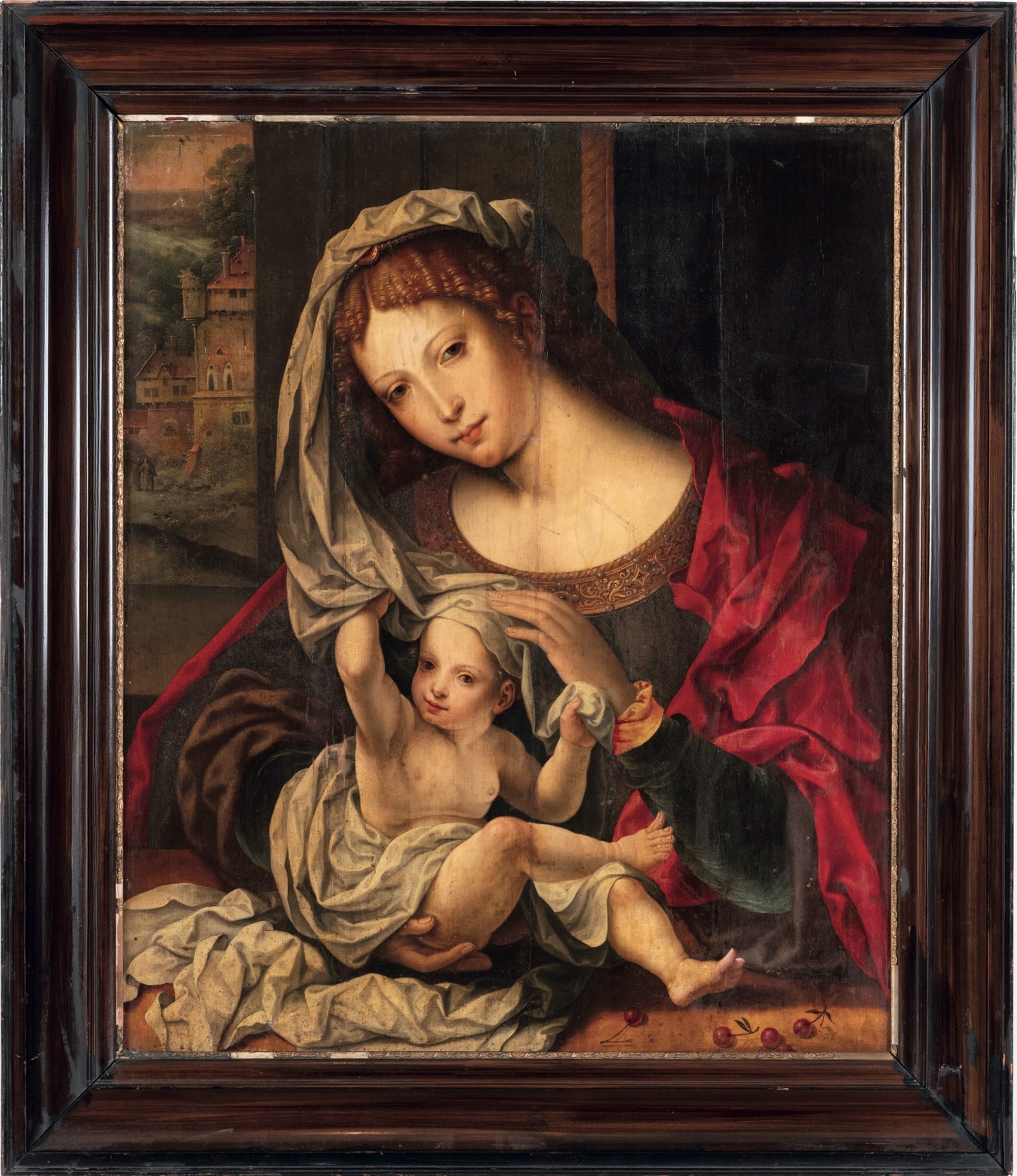 Jan Gossaert Detto il Mabuse - Madonna col Bambino, olio su tavola