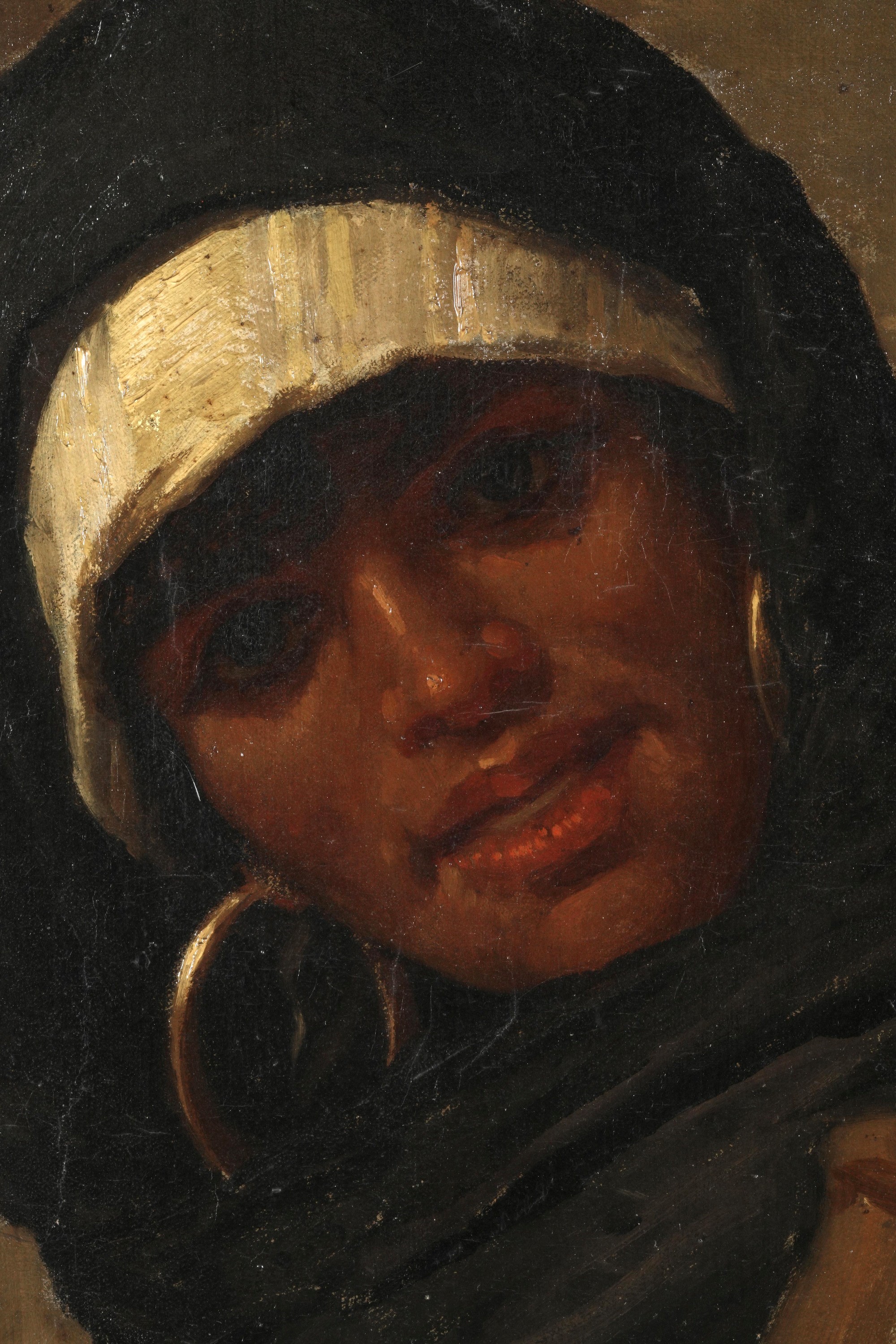 Achille De Dominicis - Volto di donna, olio su tela
