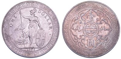 Regno Unito, Trade Dollar 1900, argento