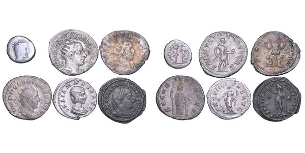 IMPERO ROMANO. Lotto di sei monete.