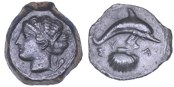 SICILIA - SIRACUSA. Hemilitra, 410-400 a.C.