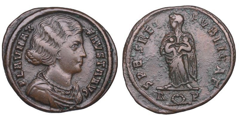 SHIPPING ONLY IN ITALY. FAUSTA (moglie di Costantino), 307-326. Follis ridotto, 326. Roma.  - Asta Numismatica Light - Cambi Casa d'Aste