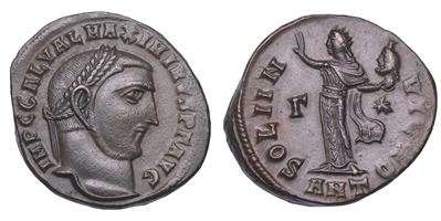 Massimino Daia, Follis ridotto di Antiochia (312), bronzo