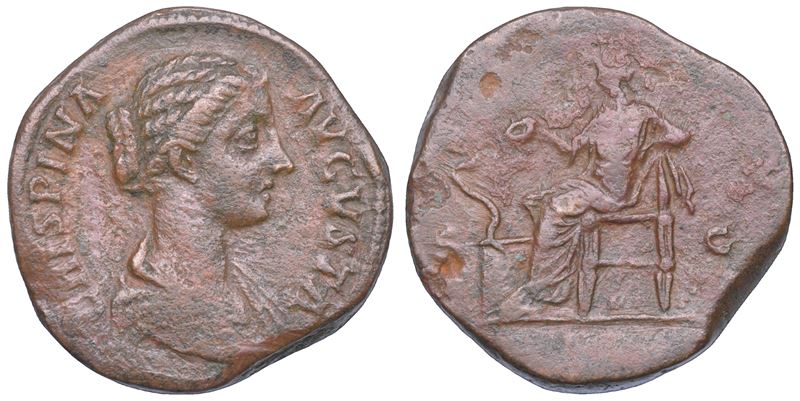SHIPPING ONLY IN ITALY. CRISPINA (Moglie di Commodo), 178-191. Sesterzio. Roma.  - Asta Numismatica Light - Cambi Casa d'Aste