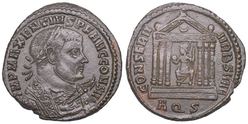 SHIPPING ONLY IN ITALY. MASSENZIO, 306-312. Follis, 307-310. Aquileia.  - Asta Numismatica Light - Cambi Casa d'Aste