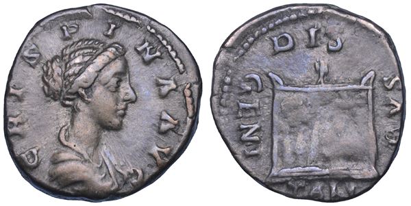 SHIPPING ONLY IN ITALY. CRISPINA (Moglie di Commodo), 178-191. Denario. Roma.