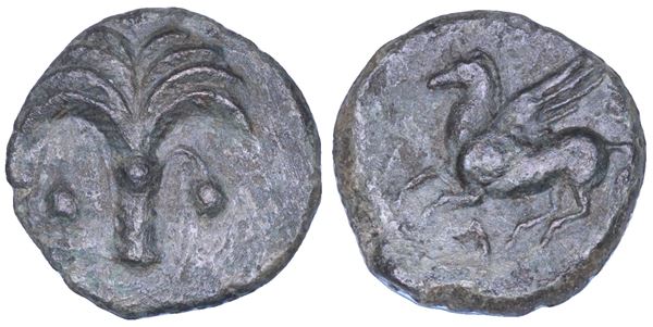 SICILIA - PERIODO SICULO PUNICO. Bronzo, IV secolo a.C.