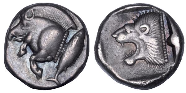 MISIA - CIZICO. Obolo, V secolo a.C.