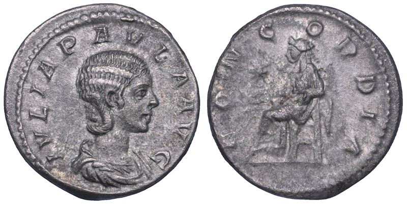 SHIPPING ONLY IN ITALY. GIULIA PAOLA (prima moglie di Eliogabalo), 219-220. Denario. Roma.  - Asta Numismatica Light - Cambi Casa d'Aste
