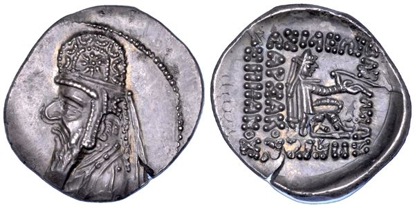 PARTHIA - ARSACIDI. MITHRADATES II, 123-88 a.C. Dracma.