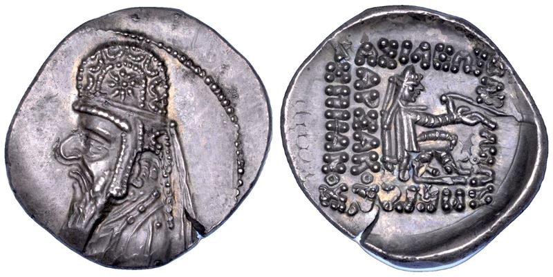 PARTHIA - ARSACIDI. MITHRADATES II, 123-88 a.C. Dracma.