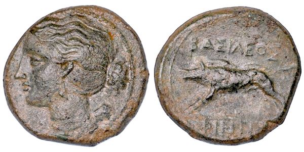 SICILIA - AGRIGENTO. PHINTIAS, 288-279 A.C.. Bronzo.