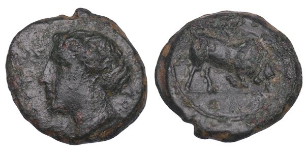 SHIPPING ONLY IN ITALY. SICILIA - ALONTION. Bronzo, 280-270 a.C.