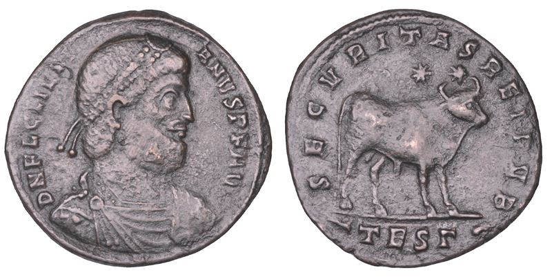 GIULIANO L'APOSTATA, 360-363. Doppia Maiorina. Tessalonica.  - Auction Numismatics - Cambi Casa d'Aste