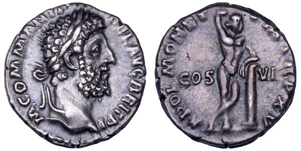COMMODO, 177-192. Denario.