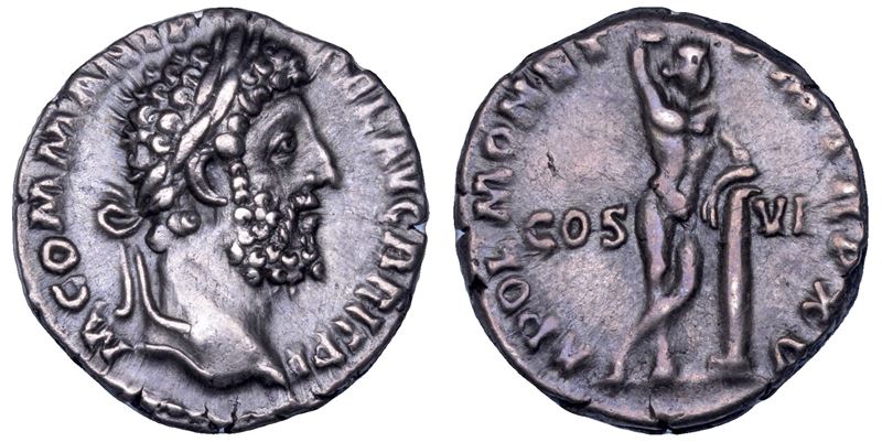 COMMODO, 177-192. Denario.  - Auction Numismatics - Cambi Casa d'Aste