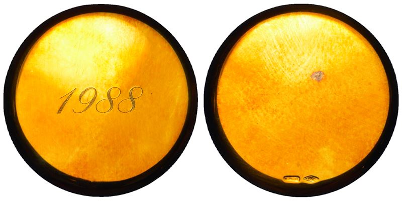 VARIE - REPUBBLICA ITALIANA. Medaglia in oro 1988.  - Auction Numismatics - Cambi Casa d'Aste