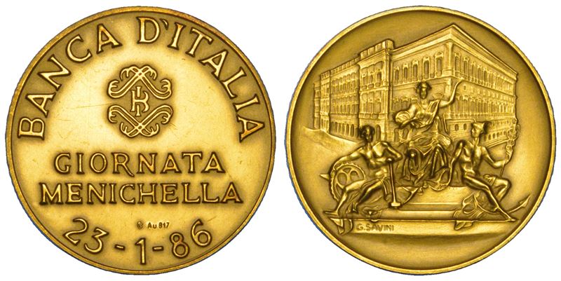 VARIE - REPUBBLICA ITALIANA. Medaglia in oro 23/01/86.  - Auction Numismatics - Cambi Casa d'Aste