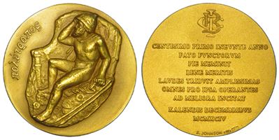 República Italiana, Medaglia in oro 1944 con figura di Ulisse