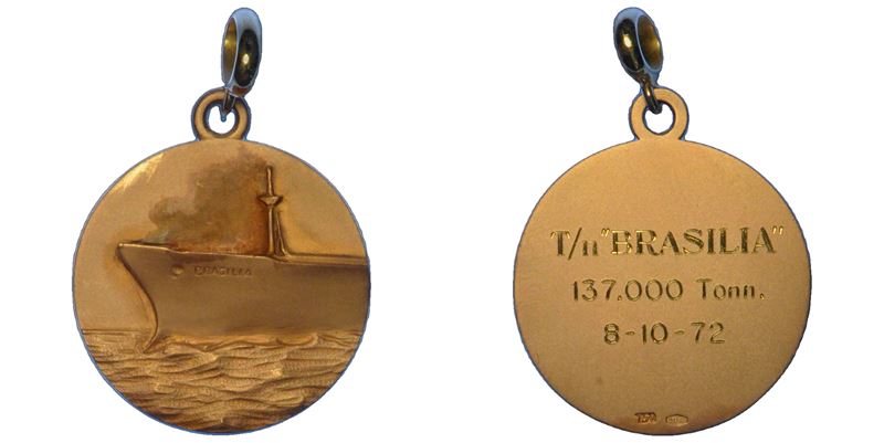 VARIE - REPUBBLICA ITALIANA. Medaglia in oro 8/10/72. T/n Brasilia.  - Auction Numismatics - Cambi Casa d'Aste