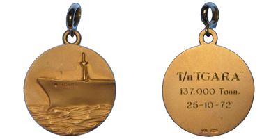 Republia Italiana, Medaglia in oro del 25 ottobre 1972