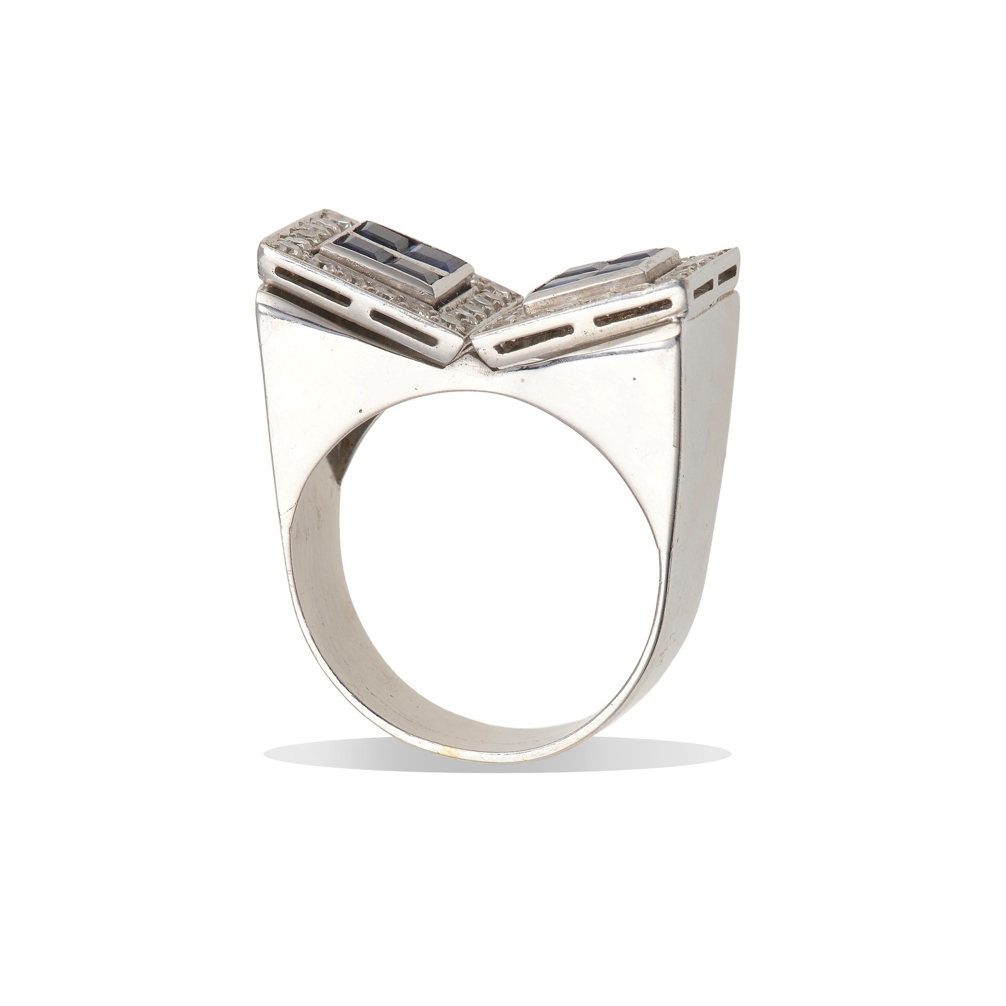 Anello con Zaffiri e Diamanti