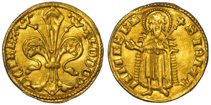 UNGHERIA. LUDWIG I, 1342-1382. Fiorino, 1342-1353. Buda.  - Asta Numismatica - Cambi Casa d'Aste