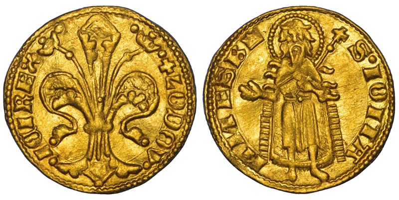 UNGHERIA. LUDWIG I, 1342-1382. Fiorino, 1342-1353. Buda.  - Auction Numismatics - Cambi Casa d'Aste