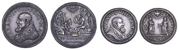 STATO PONTIFICIO. URBANO VIII (Maffeo Barberini), 1623-1644. Lotto di due medaglie.