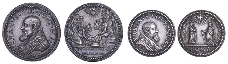 STATO PONTIFICIO. URBANO VIII (Maffeo Barberini), 1623-1644. Lotto di due medaglie.  - Auction Numismatics - Cambi Casa d'Aste
