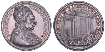 Benedetto XIII, Medaglia annuale in argento 1725/A, Celebrazione dell'anno Santo