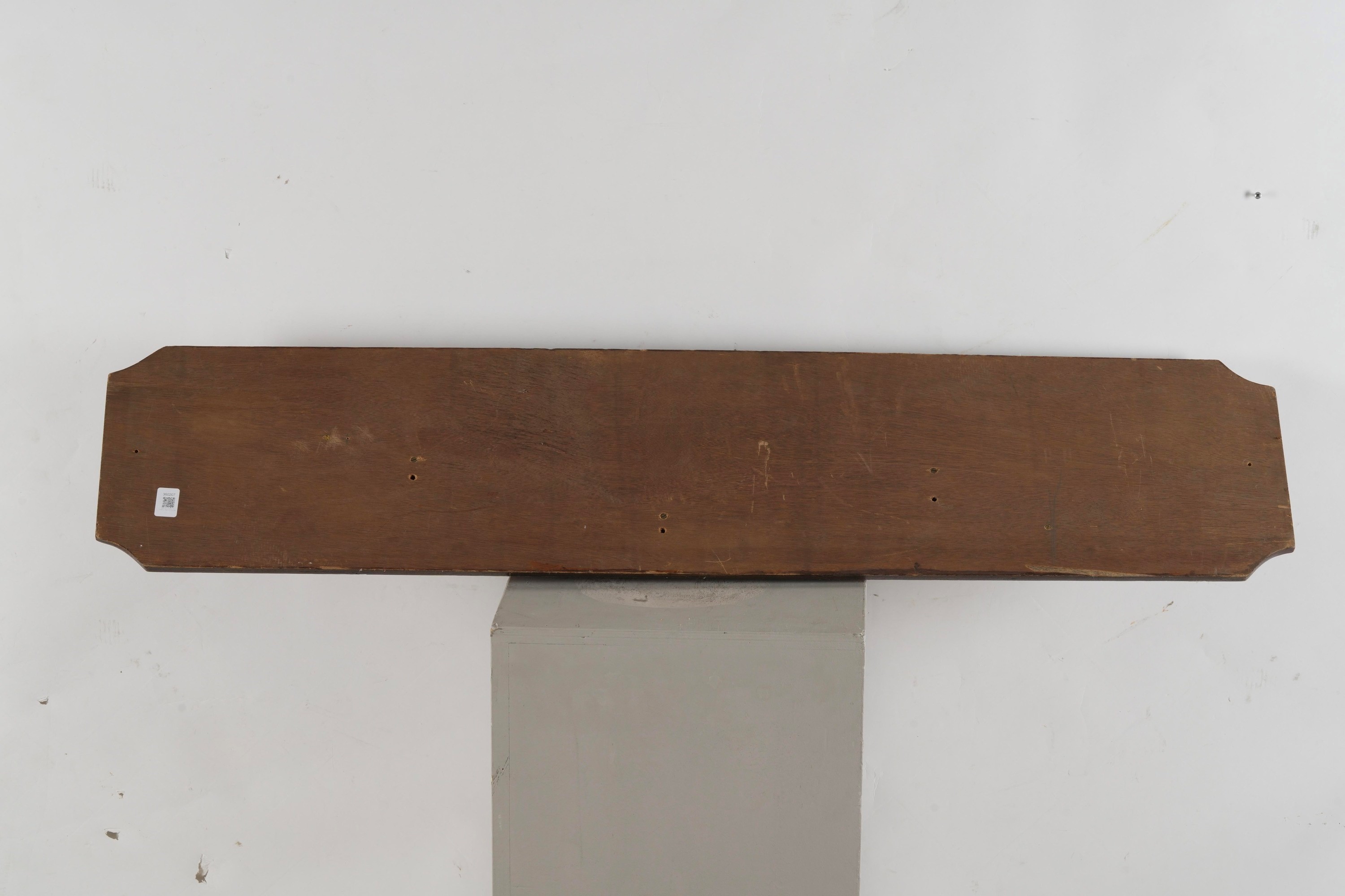 Mezzo scafo del brigantino Thistle, legno naturale e laccato nero, XX secolo