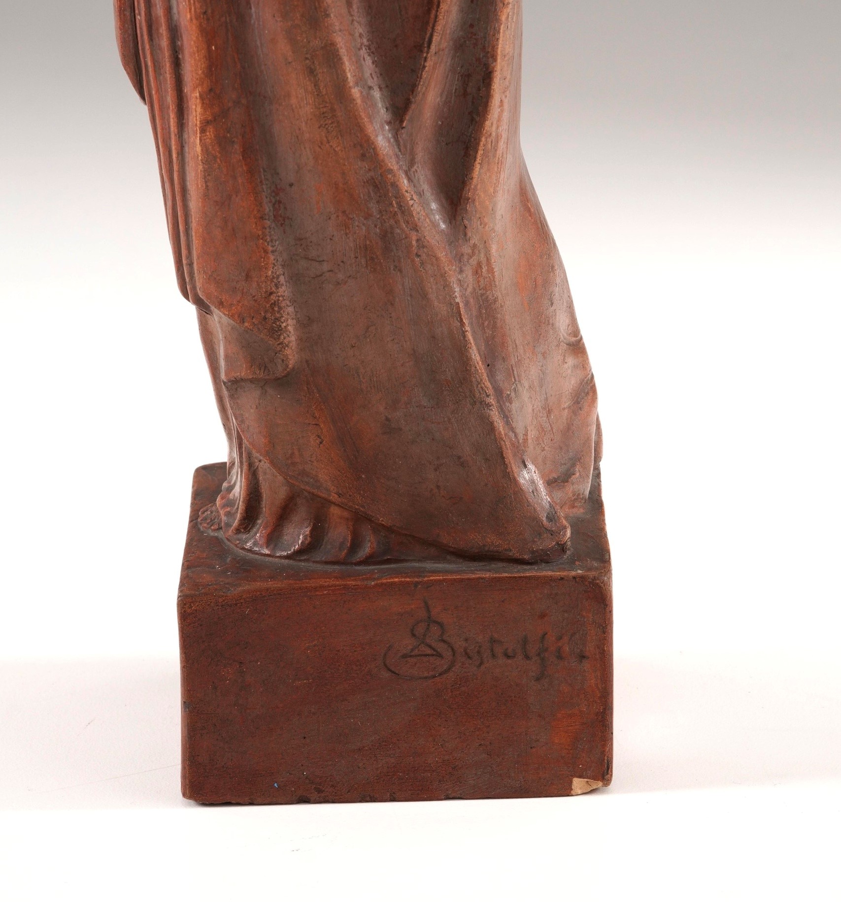 Bistolfi, Madonna con Bambino, Terracotta modellata