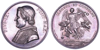 PIO IX, Medaglia in argento 1846 - Amnistia