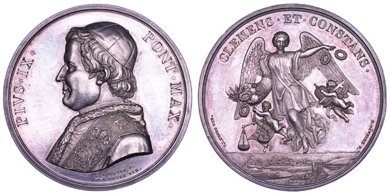 STATO PONTIFICIO. PIO IX (Giovanni Maria Mastai Ferretti), 1846-1878. Medaglia in argento 1846 (A.I). Amnistia.  - Asta Numismatica - Cambi Casa d'Aste