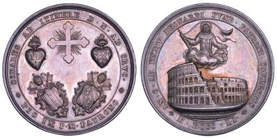 Mastai Ferretti, Medaglia in argento commemorativa di Pio IX (1846-1878)